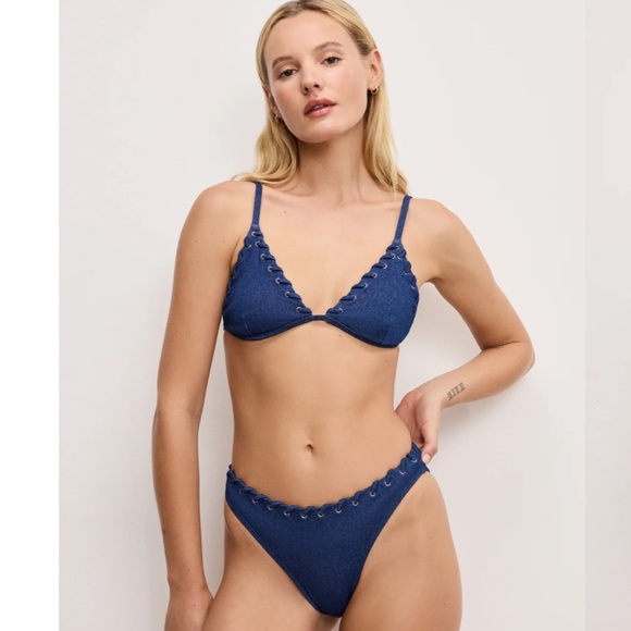 Good American Denim Bikini Top - Picture 1 of 4